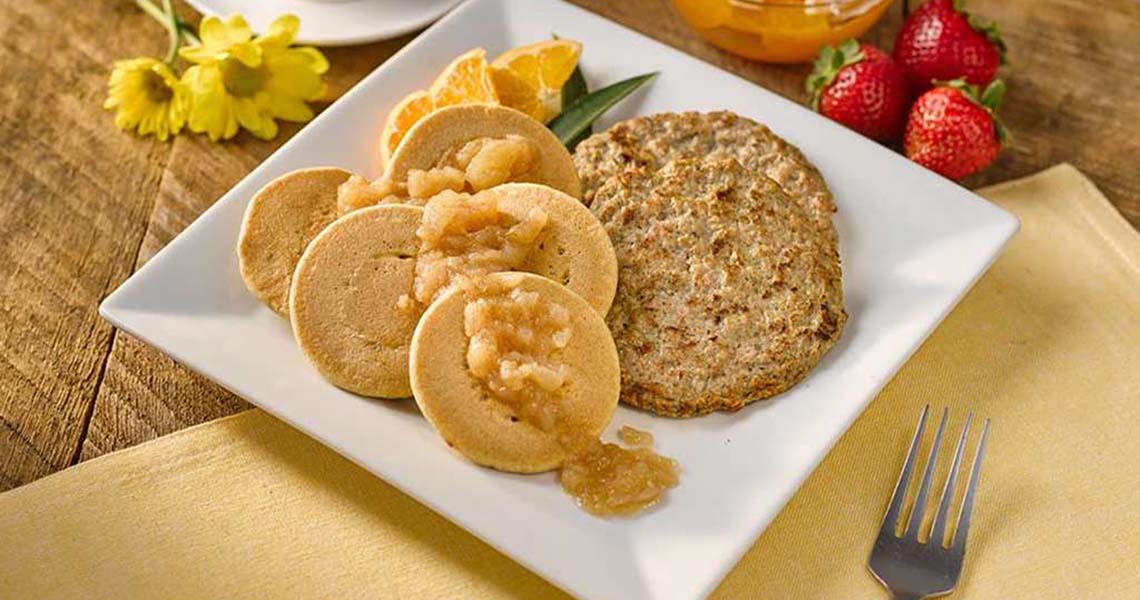 Pancake with Turkey Sausage - Large