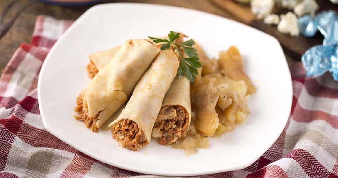 Hickory Smoked BBQ Sauce Pork Crepe