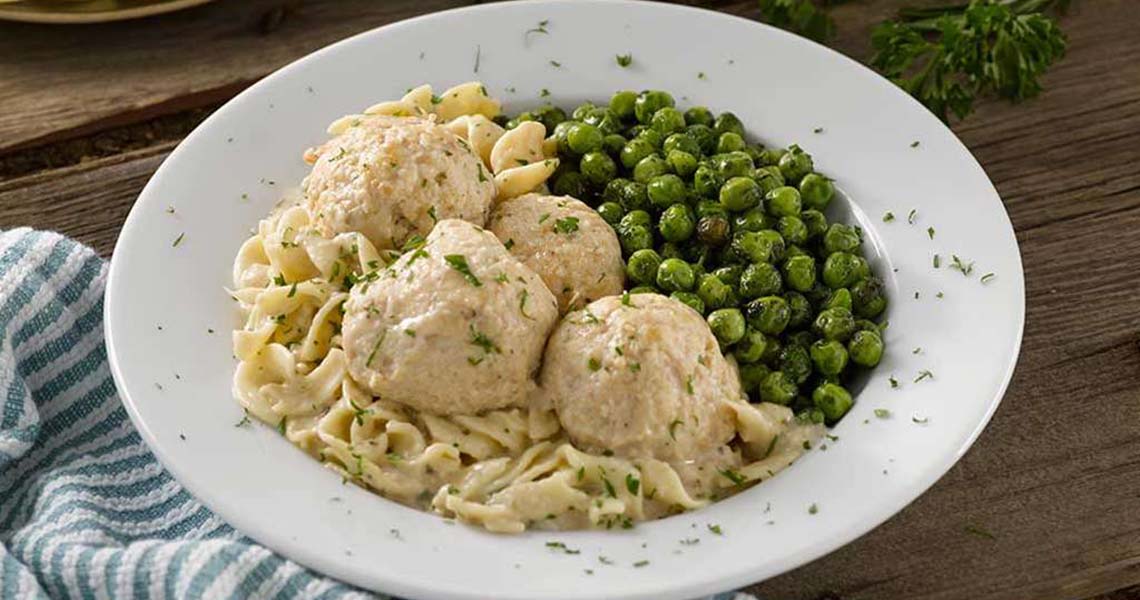 Swedish Meatballs with Egg Noodles