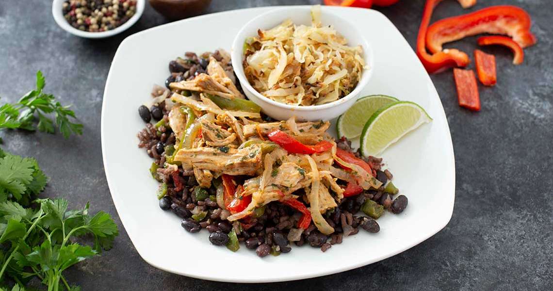 Mojo Pork with Black Bean & Rice