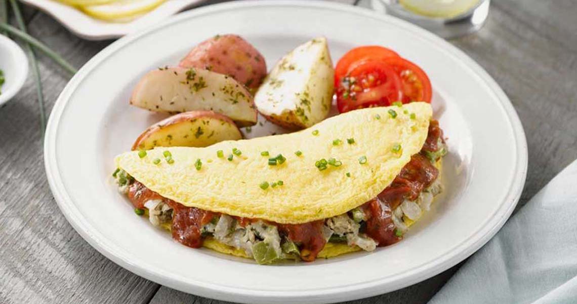 Italian Omelet with Turkey Sausage